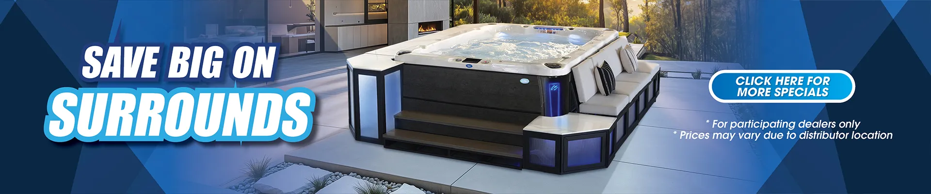Calspas hot tub being used in a family setting - Irvine