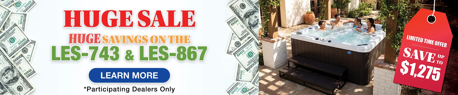 Calspas hot tub being used in a family setting - Irvine